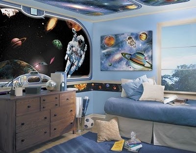 Decoración de estilo espacial