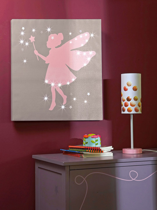 Cuadro infantil luminoso Hada