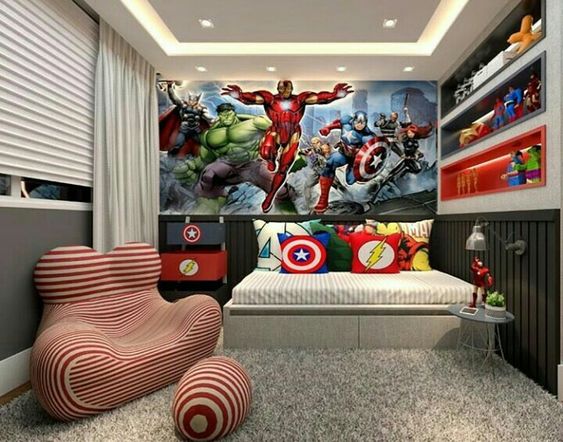 Cuartos decorados de Superheroes