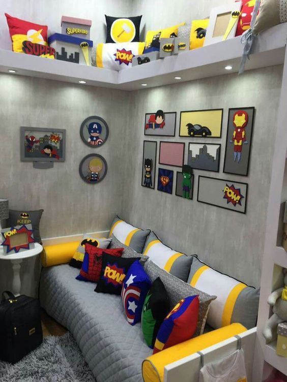 Cuartos decorados de Superheroes