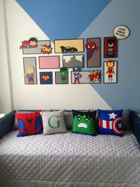 Cuartos decorados de Superheroes