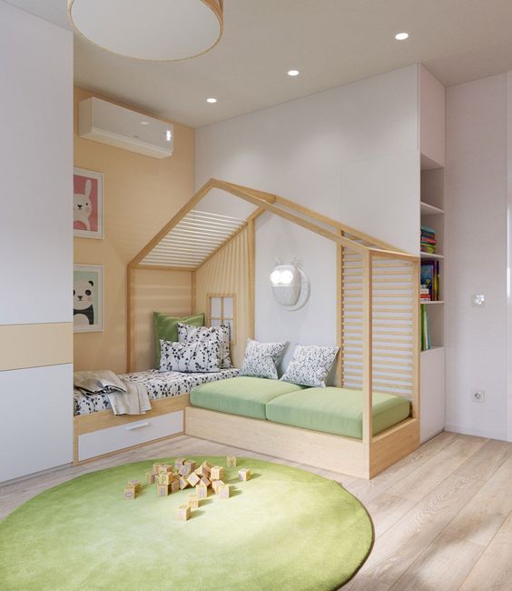 Habitaciones infantiles con casitas