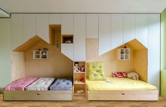 Habitaciones infantiles con casitas
