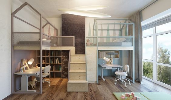 Habitaciones infantiles con casitas