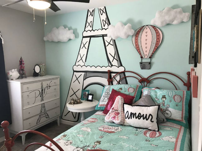 Decoración París ideal para jóvenes y adolescentes | Habitaciones Tematicas