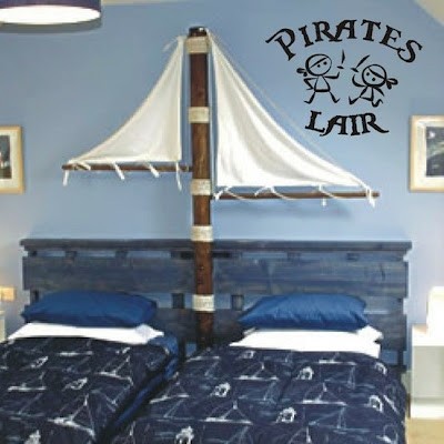 Habitación compartida de temática Pirata