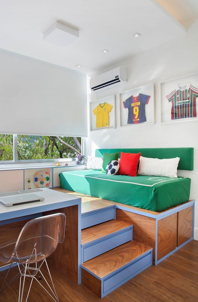 Cómo decorar una habitación infantil de temática Fútbol.