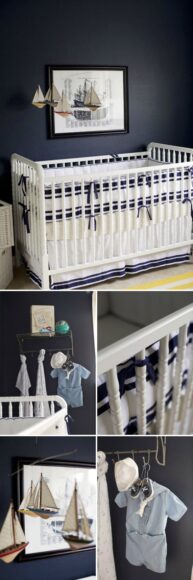 Dormitorio Naútico en azul y amarillo | Habitaciones Tematicas