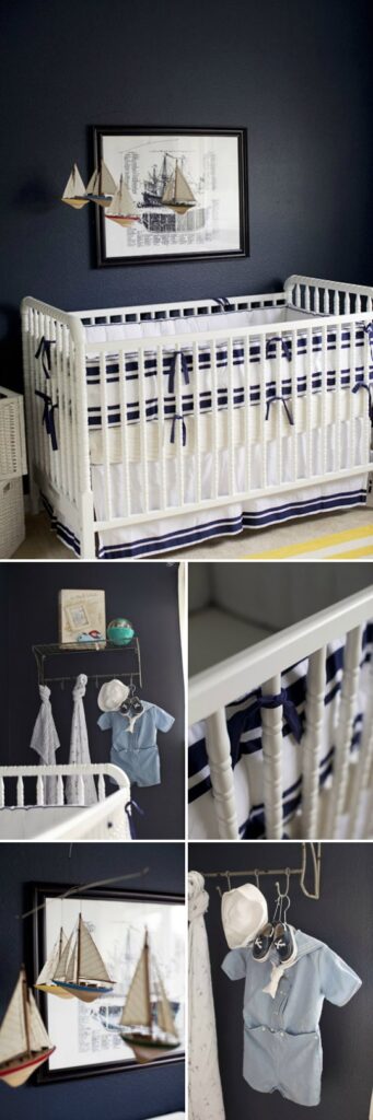 Dormitorio Naútico en azul y amarillo | Habitaciones Tematicas