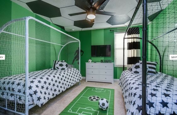 Habitaciones infantiles de Fútbol