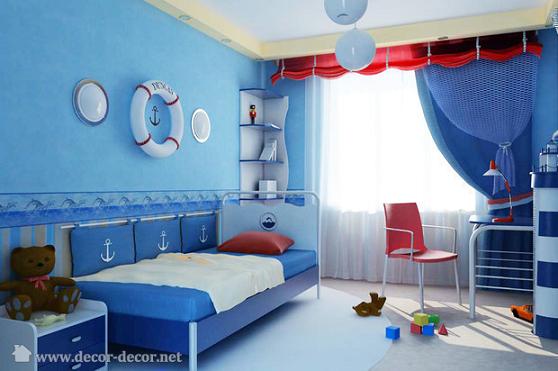 Habitación infantil marinera