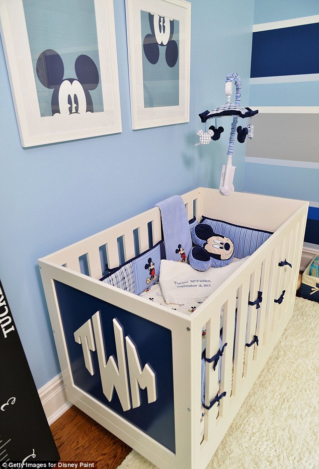 Dormitorio Mickey Mouse en tonos azules