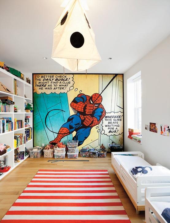 Ideas para decorar un dormitorio de Spiderman