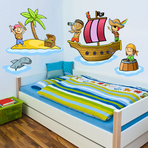 Vinilo infantil Piratas