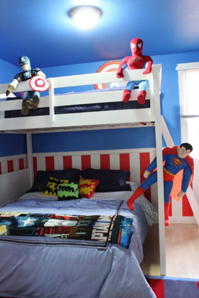 Fotos de habitaciones temáticas de Superhéroes | Habitaciones Tematicas