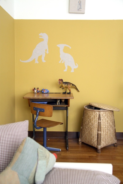 DIY vinilo casero de dinosaurios